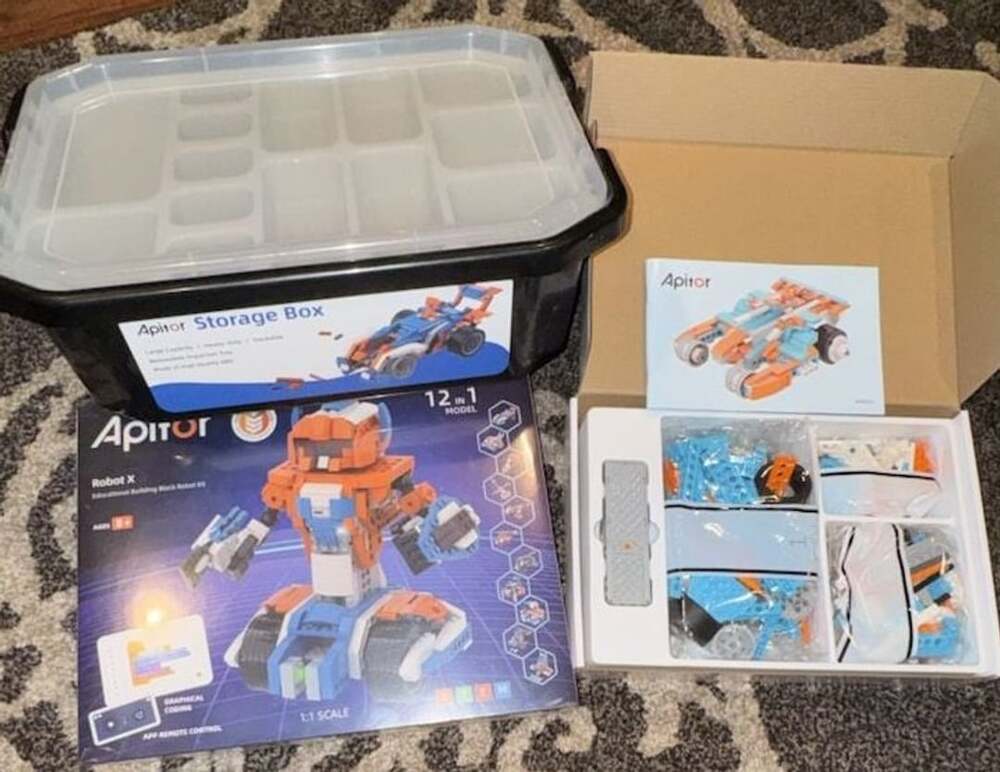 2 - Apitor Robot X Educational Building Block Robot Kit 12-in-1 STEM Toy with St
